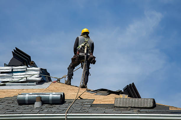 Professional Roofing technician working in Maryville, IL